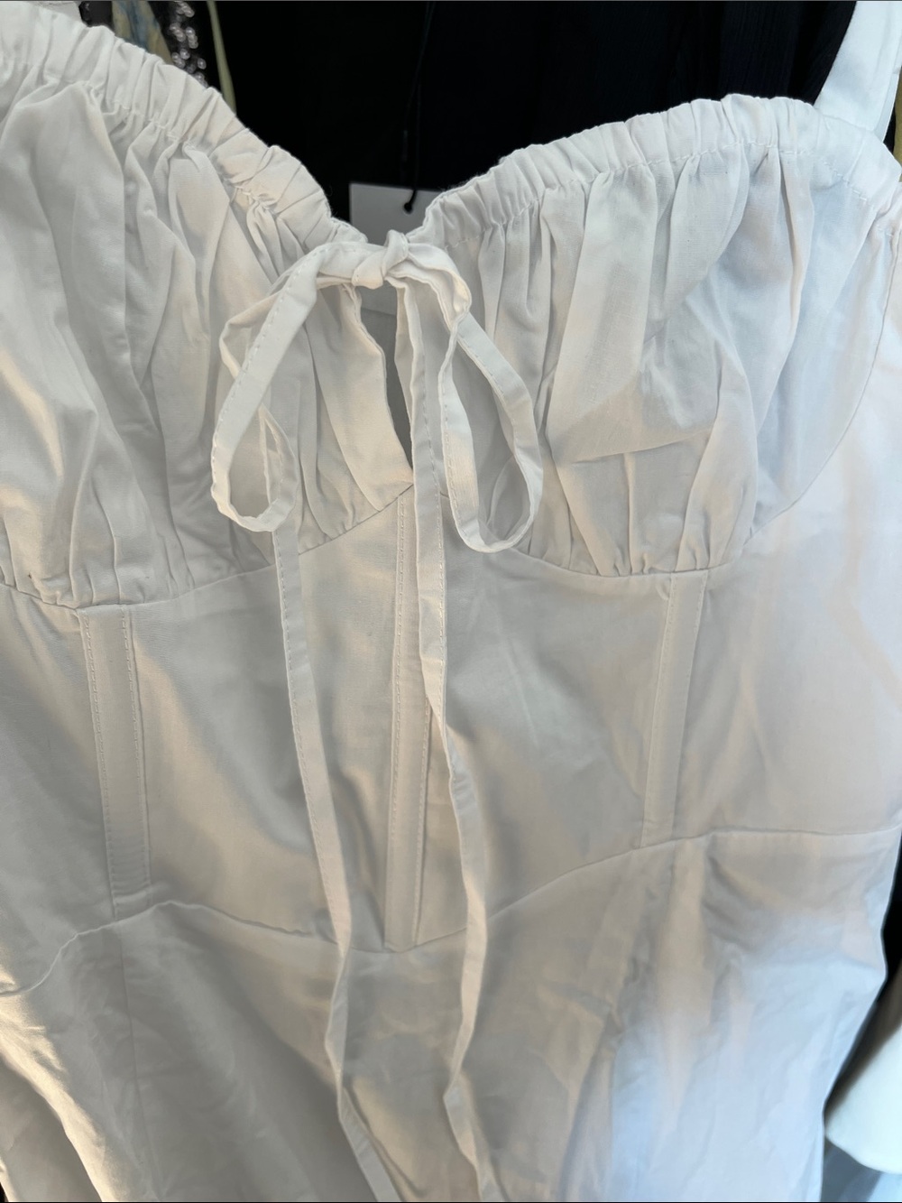 NWT REVOLVE Australia SHOWPO Maiya midi peasant dress side slit white US 6 - Picture 3 of 10